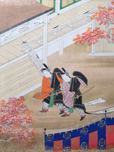 Load image into Gallery viewer, Genji Monogatari (The Tale of Genji), Circa 1603-1650. A Sumptuously Illuminated and Hand Painted Series of Twenty-Seven Yamato-E Paintings, Comprising of Different Chapters, all Masterfully Produced