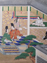 Load image into Gallery viewer, Genji Monogatari (The Tale of Genji), Circa 1603-1650. A Sumptuously Illuminated and Hand Painted Series of Twenty-Seven Yamato-E Paintings, Comprising of Different Chapters, all Masterfully Produced
