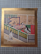 Load image into Gallery viewer, Genji Monogatari (The Tale of Genji), Circa 1603-1650. A Sumptuously Illuminated and Hand Painted Series of Twenty-Seven Yamato-E Paintings, Comprising of Different Chapters, all Masterfully Produced