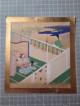 Load image into Gallery viewer, Genji Monogatari (The Tale of Genji), Circa 1603-1650. A Sumptuously Illuminated and Hand Painted Series of Twenty-Seven Yamato-E Paintings, Comprising of Different Chapters, all Masterfully Produced