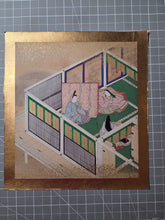 Load image into Gallery viewer, Genji Monogatari (The Tale of Genji), Circa 1603-1650. A Sumptuously Illuminated and Hand Painted Series of Twenty-Seven Yamato-E Paintings, Comprising of Different Chapters, all Masterfully Produced