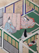 Load image into Gallery viewer, Genji Monogatari (The Tale of Genji), Circa 1603-1650. A Sumptuously Illuminated and Hand Painted Series of Twenty-Seven Yamato-E Paintings, Comprising of Different Chapters, all Masterfully Produced