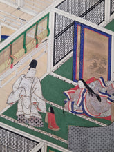 Load image into Gallery viewer, Genji Monogatari (The Tale of Genji), Circa 1603-1650. A Sumptuously Illuminated and Hand Painted Series of Twenty-Seven Yamato-E Paintings, Comprising of Different Chapters, all Masterfully Produced