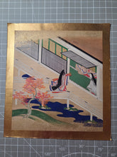 Load image into Gallery viewer, Genji Monogatari (The Tale of Genji), Circa 1603-1650. A Sumptuously Illuminated and Hand Painted Series of Twenty-Seven Yamato-E Paintings, Comprising of Different Chapters, all Masterfully Produced