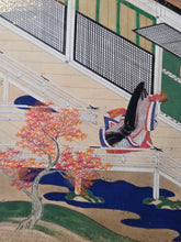 Load image into Gallery viewer, Genji Monogatari (The Tale of Genji), Circa 1603-1650. A Sumptuously Illuminated and Hand Painted Series of Twenty-Seven Yamato-E Paintings, Comprising of Different Chapters, all Masterfully Produced