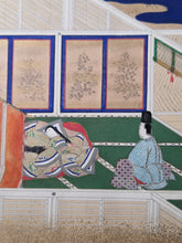 Load image into Gallery viewer, Genji Monogatari (The Tale of Genji), Circa 1603-1650. A Sumptuously Illuminated and Hand Painted Series of Twenty-Seven Yamato-E Paintings, Comprising of Different Chapters, all Masterfully Produced