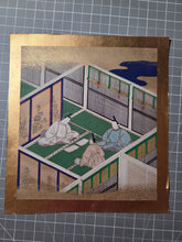 Load image into Gallery viewer, Genji Monogatari (The Tale of Genji), Circa 1603-1650. A Sumptuously Illuminated and Hand Painted Series of Twenty-Seven Yamato-E Paintings, Comprising of Different Chapters, all Masterfully Produced