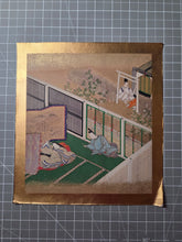 Load image into Gallery viewer, Genji Monogatari (The Tale of Genji), Circa 1603-1650. A Sumptuously Illuminated and Hand Painted Series of Twenty-Seven Yamato-E Paintings, Comprising of Different Chapters, all Masterfully Produced