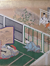 Load image into Gallery viewer, Genji Monogatari (The Tale of Genji), Circa 1603-1650. A Sumptuously Illuminated and Hand Painted Series of Twenty-Seven Yamato-E Paintings, Comprising of Different Chapters, all Masterfully Produced