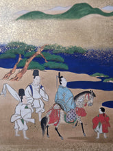 Load image into Gallery viewer, Genji Monogatari (The Tale of Genji), Circa 1603-1650. A Sumptuously Illuminated and Hand Painted Series of Twenty-Seven Yamato-E Paintings, Comprising of Different Chapters, all Masterfully Produced