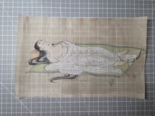 Load image into Gallery viewer, Kusozu (The Nine Stages of Decay), Circa 1800-1850. A Set of Nine Silk Paintings on Kusozu, Depicting the Process from when a Beautiful Woman Dies to when she Decays and Ends up in her Grave, Gruesomely Depicted