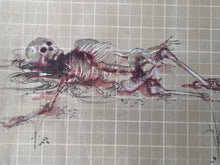 Load image into Gallery viewer, Kusozu (The Nine Stages of Decay), Circa 1800-1850. A Set of Nine Silk Paintings on Kusozu, Depicting the Process from when a Beautiful Woman Dies to when she Decays and Ends up in her Grave, Gruesomely Depicted