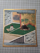 Load image into Gallery viewer, Hachikazuki (The Bowl-Bearer Princess), Circa 1600-1650. A Sumptuously Illuminated and Hand Painted Series of Sixteen Illuminated Yamato-E Paintings. An extremely Scarce Nara Ehon of this Otogi Zoshi Tale, a Japanese Cinderella