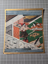 Load image into Gallery viewer, Hachikazuki (The Bowl-Bearer Princess), Circa 1600-1650. A Sumptuously Illuminated and Hand Painted Series of Sixteen Illuminated Yamato-E Paintings. An extremely Scarce Nara Ehon of this Otogi Zoshi Tale, a Japanese Cinderella