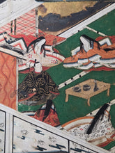 Load image into Gallery viewer, Hachikazuki (The Bowl-Bearer Princess), Circa 1600-1650. A Sumptuously Illuminated and Hand Painted Series of Sixteen Illuminated Yamato-E Paintings. An extremely Scarce Nara Ehon of this Otogi Zoshi Tale, a Japanese Cinderella