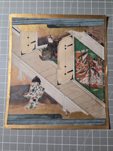 Load image into Gallery viewer, Hachikazuki (The Bowl-Bearer Princess), Circa 1600-1650. A Sumptuously Illuminated and Hand Painted Series of Sixteen Illuminated Yamato-E Paintings. An extremely Scarce Nara Ehon of this Otogi Zoshi Tale, a Japanese Cinderella