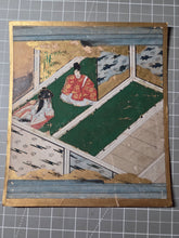 Load image into Gallery viewer, Hachikazuki (The Bowl-Bearer Princess), Circa 1600-1650. A Sumptuously Illuminated and Hand Painted Series of Sixteen Illuminated Yamato-E Paintings. An extremely Scarce Nara Ehon of this Otogi Zoshi Tale, a Japanese Cinderella