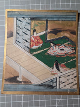 Load image into Gallery viewer, Hachikazuki (The Bowl-Bearer Princess), Circa 1600-1650. A Sumptuously Illuminated and Hand Painted Series of Sixteen Illuminated Yamato-E Paintings. An extremely Scarce Nara Ehon of this Otogi Zoshi Tale, a Japanese Cinderella