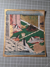 Load image into Gallery viewer, Hachikazuki (The Bowl-Bearer Princess), Circa 1600-1650. A Sumptuously Illuminated and Hand Painted Series of Sixteen Illuminated Yamato-E Paintings. An extremely Scarce Nara Ehon of this Otogi Zoshi Tale, a Japanese Cinderella