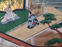 Load image into Gallery viewer, Bunsho Soshi (The Tale of Bunsho), Circa 1600-1670. A Beautifully Illuminated and Hand Painted Series of Twenty-Eight Yamato-E Paintings, Likely Made for the Nara Ehon Narrative of Bunsho the Saltmaker and Possibly Another Tale