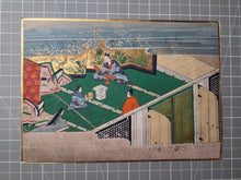 Load image into Gallery viewer, Bunsho Soshi (The Tale of Bunsho), Circa 1600-1670. A Beautifully Illuminated and Hand Painted Series of Twenty-Eight Yamato-E Paintings, Likely Made for the Nara Ehon Narrative of Bunsho the Saltmaker and Possibly Another Tale