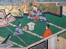 Load image into Gallery viewer, Bunsho Soshi (The Tale of Bunsho), Circa 1600-1670. A Beautifully Illuminated and Hand Painted Series of Twenty-Eight Yamato-E Paintings, Likely Made for the Nara Ehon Narrative of Bunsho the Saltmaker and Possibly Another Tale