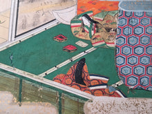 Load image into Gallery viewer, Bunsho Soshi (The Tale of Bunsho), Circa 1600-1670. A Beautifully Illuminated and Hand Painted Series of Twenty-Eight Yamato-E Paintings, Likely Made for the Nara Ehon Narrative of Bunsho the Saltmaker and Possibly Another Tale