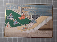 Load image into Gallery viewer, Bunsho Soshi (The Tale of Bunsho), Circa 1600-1670. A Beautifully Illuminated and Hand Painted Series of Twenty-Eight Yamato-E Paintings, Likely Made for the Nara Ehon Narrative of Bunsho the Saltmaker and Possibly Another Tale