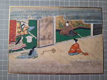 Load image into Gallery viewer, Bunsho Soshi (The Tale of Bunsho), Circa 1600-1670. A Beautifully Illuminated and Hand Painted Series of Twenty-Eight Yamato-E Paintings, Likely Made for the Nara Ehon Narrative of Bunsho the Saltmaker and Possibly Another Tale