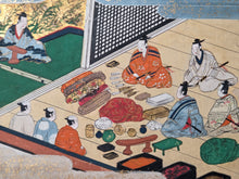 Load image into Gallery viewer, Bunsho Soshi (The Tale of Bunsho), Circa 1600-1670. A Beautifully Illuminated and Hand Painted Series of Twenty-Eight Yamato-E Paintings, Likely Made for the Nara Ehon Narrative of Bunsho the Saltmaker and Possibly Another Tale