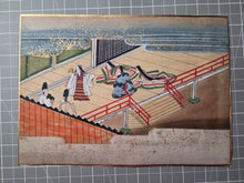 Load image into Gallery viewer, Bunsho Soshi (The Tale of Bunsho), Circa 1600-1670. A Beautifully Illuminated and Hand Painted Series of Twenty-Eight Yamato-E Paintings, Likely Made for the Nara Ehon Narrative of Bunsho the Saltmaker and Possibly Another Tale