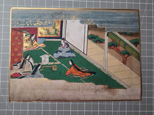 Load image into Gallery viewer, Bunsho Soshi (The Tale of Bunsho), Circa 1600-1670. A Beautifully Illuminated and Hand Painted Series of Twenty-Eight Yamato-E Paintings, Likely Made for the Nara Ehon Narrative of Bunsho the Saltmaker and Possibly Another Tale