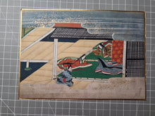 Load image into Gallery viewer, Bunsho Soshi (The Tale of Bunsho), Circa 1600-1670. A Beautifully Illuminated and Hand Painted Series of Twenty-Eight Yamato-E Paintings, Likely Made for the Nara Ehon Narrative of Bunsho the Saltmaker and Possibly Another Tale