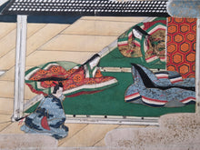Load image into Gallery viewer, Bunsho Soshi (The Tale of Bunsho), Circa 1600-1670. A Beautifully Illuminated and Hand Painted Series of Twenty-Eight Yamato-E Paintings, Likely Made for the Nara Ehon Narrative of Bunsho the Saltmaker and Possibly Another Tale