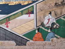 Load image into Gallery viewer, Bunsho Soshi (The Tale of Bunsho), Circa 1600-1670. A Beautifully Illuminated and Hand Painted Series of Twenty-Eight Yamato-E Paintings, Likely Made for the Nara Ehon Narrative of Bunsho the Saltmaker and Possibly Another Tale