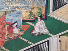 Load image into Gallery viewer, Bunsho Soshi (The Tale of Bunsho), Circa 1600-1670. A Beautifully Illuminated and Hand Painted Series of Twenty-Eight Yamato-E Paintings, Likely Made for the Nara Ehon Narrative of Bunsho the Saltmaker and Possibly Another Tale