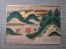 Load image into Gallery viewer, Bunsho Soshi (The Tale of Bunsho), Circa 1600-1670. A Beautifully Illuminated and Hand Painted Series of Twenty-Eight Yamato-E Paintings, Likely Made for the Nara Ehon Narrative of Bunsho the Saltmaker and Possibly Another Tale