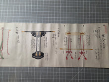 Load image into Gallery viewer, Hao li da Daoju (Great Gift Items), and Another Scroll, 1790. Two Manuscript Scrolls on Wedding Etiquette, with 14 Hand Drawn Illustrations of Gifts and Furniture, Including Lacquerware Boxes