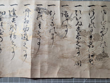 Load image into Gallery viewer, Hioki-ryū-sho makimono (Heki-ryū Scroll), 1605. An Early Illuminated Handscroll on the Martial Art of Archery, and the Hyki-ryu School, with Golden Illustrations