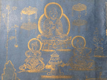 Load image into Gallery viewer, Muryōgi Kyō (Sutra of Infinite Meanings), Copied Colophon of 1186 but Late 18th to Mid 19th Century. A Rare Illuminated Handscroll of the Second Chapter of this Mahayana Buddhist Text, Copied after one of the Early Kamakura Period Examples