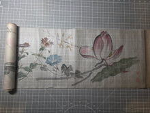 Load image into Gallery viewer, Akifuyu no Hana no e (Autumn and Winter Flower Paintings), Circa 1840-1856. An Emakimono Handscroll of Forty-Five Beautiful Floral Paintings, Almost Eight Meters. Contemporary Copy of a Work by Tani Buncho’s Prominent Student