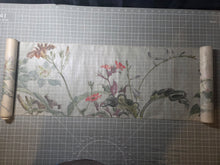 Load image into Gallery viewer, Akifuyu no Hana no e (Autumn and Winter Flower Paintings), Circa 1840-1856. An Emakimono Handscroll of Forty-Five Beautiful Floral Paintings, Almost Eight Meters. Contemporary Copy of a Work by Tani Buncho’s Prominent Student