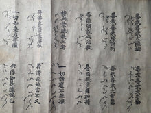 Load image into Gallery viewer, Dà Lè Jīngāng Bù Kōng Zhēnshí Sān Móyé Jīng Bōrě Bōluómì Duō Lǐ Qù Pǐn (The Great Blissful Vajra Unempty Truth Samaya Sutra, the Chapter on the Perfection of Wisdom and Principles), Circa 1185-1333. A  Printed Handscroll of the Rishu-kyō Sutra