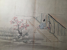 Load image into Gallery viewer, Genji Monogatari Emaki (The Tale of Genji Picture Scroll), Circa 1800-1900. A Monumental, 38-Foot-Long Manuscript Comprising of Chapters 33-54 of this Heian Classic, Painted in the Heian Style