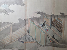 Load image into Gallery viewer, Genji Monogatari Emaki (The Tale of Genji Picture Scroll), Circa 1800-1900. A Monumental, 38-Foot-Long Manuscript Comprising of Chapters 33-54 of this Heian Classic, Painted in the Heian Style