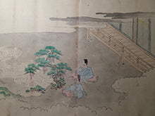 Load image into Gallery viewer, Genji Monogatari Emaki (The Tale of Genji Picture Scroll), Circa 1800-1900. A Monumental, 38-Foot-Long Manuscript Comprising of Chapters 33-54 of this Heian Classic, Painted in the Heian Style