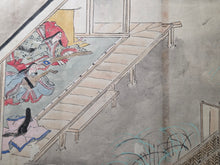 Load image into Gallery viewer, Genji Monogatari Emaki (The Tale of Genji Picture Scroll), Circa 1800-1900. A Monumental, 38-Foot-Long Manuscript Comprising of Chapters 33-54 of this Heian Classic, Painted in the Heian Style