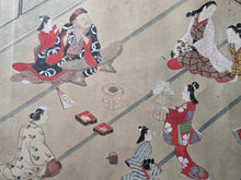 Load image into Gallery viewer, Nagoya Sanzaburo E Monogatari Maki (Nagoya Sanzaburo Picture Story Scroll), Circa 1688-1730. A Beautifully Illuminated Emakimono Handscroll in the Style of a Nara Ehon, with Nineteen Beautiful Paintings, Accentuated with Gold-Sprayed Borders