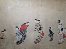 Load image into Gallery viewer, Nagoya Sanzaburo E Monogatari Maki (Nagoya Sanzaburo Picture Story Scroll), Circa 1688-1730. A Beautifully Illuminated Emakimono Handscroll in the Style of a Nara Ehon, with Nineteen Beautiful Paintings, Accentuated with Gold-Sprayed Borders