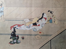 Load image into Gallery viewer, Nagoya Sanzaburo E Monogatari Maki (Nagoya Sanzaburo Picture Story Scroll), Circa 1688-1730. A Beautifully Illuminated Emakimono Handscroll in the Style of a Nara Ehon, with Nineteen Beautiful Paintings, Accentuated with Gold-Sprayed Borders